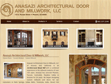 Tablet Screenshot of anasazidoor.com